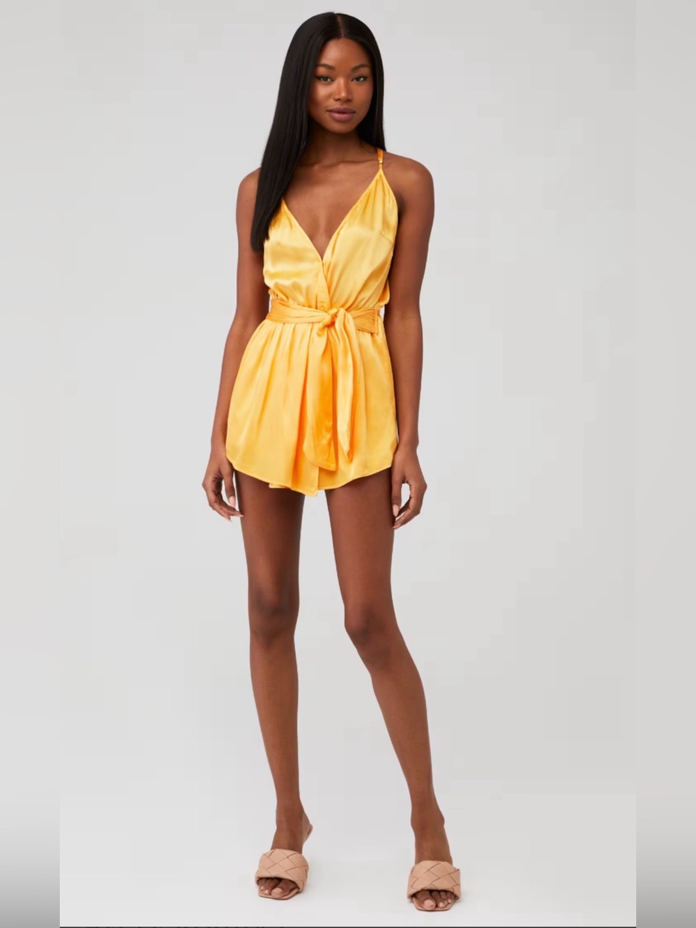 Rays for Days Women's Avery Romper in Radiant Yellow Size Small